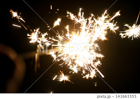手持ち花火を楽しむ様子 手持ち花火を楽しむ様子 141663355