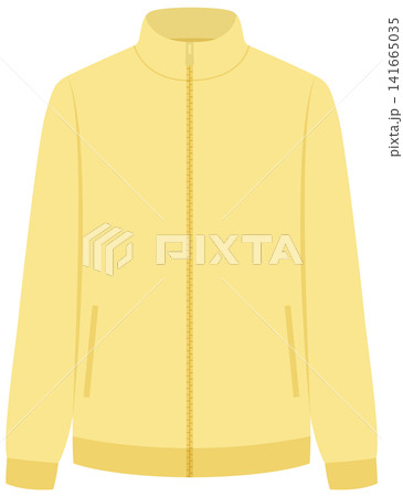 Yellow Fleece Jacket Mockup with Full Zipper and Long Sleeves Yellow Fleece Jacket Mockup with Full Zipper and Long Sleeves 141665035