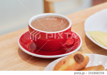 hot cocoa or hot chocolate and bakery hot cocoa or hot chocolate and bakery 141666356