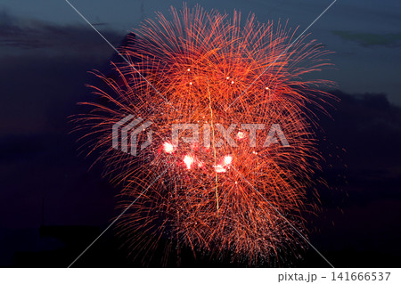 夏の夜空をきれいに彩る 打ち上げ花火 夏の夜空をきれいに彩る 打ち上げ花火 141666537