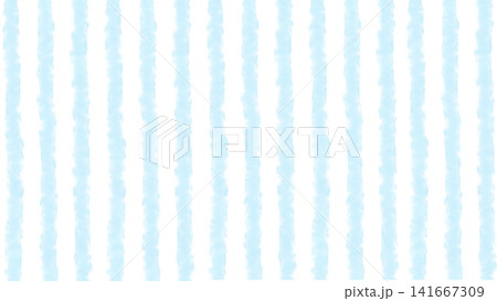 水彩風の水色ストライプ背景素材 水彩風の水色ストライプ背景素材 141667309