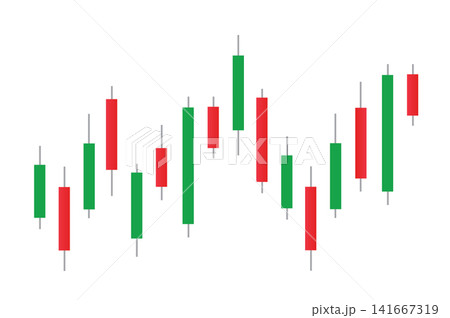 Stock market bar graph, candlestick chart, finance trade data. Stock market bar graph, candlestick chart, finance trade data. 141667319