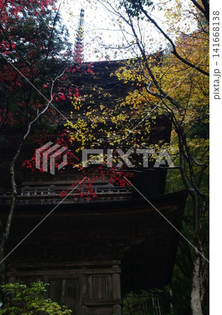 秋の岐阜県揖斐川町谷汲町の横蔵寺は、紅葉の時には赤い橋と三重塔との景色が最高です。 秋の岐阜県揖斐川町谷汲町の横蔵寺は、紅葉の時には赤い橋と三重塔との景色が最高です。 141668138