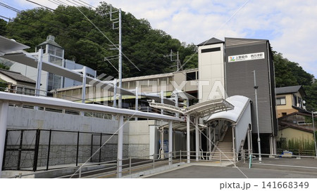 JR中央線の四方津駅から甲州街道に至る歩道橋 141668349