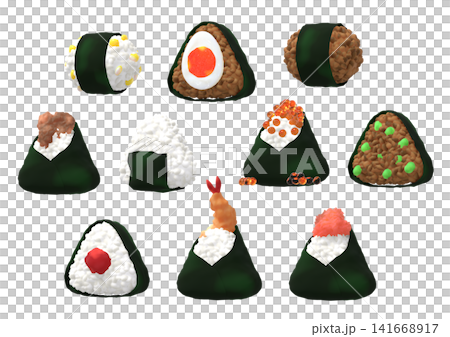 Rice ball illustration Rice ball illustration 141668917