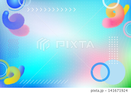 Abstract colorful background with soft gradient and geometric shapes creating modern and vibrant design with playful feel Abstract colorful background with soft gradient and geometric shapes creating modern and vibrant design with playful feel 141671924