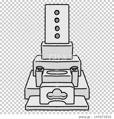 Simple illustration of a grave Simple illustration of a grave 141673810