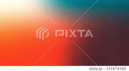 Red orange yellow blue cyan and purple abstract grainy gradient background with noise texture for website header poster backdrop digital wallpaper and web banner Red orange yellow blue cyan and purple abstract grainy gradient background with noise texture for website header poster backdrop digital wallpaper and web banner 141674160