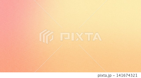 Orange yellow and pink abstract grainy gradient background with soft glowing noise texture 141674321
