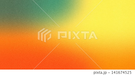 Orange and yellow abstract grainy gradient background 141674525