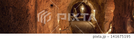 Tunnel in the rock. Rosh Hanikra Israel Tunnel in the rock. Rosh Hanikra Israel 141675195
