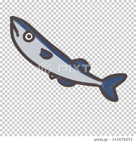 Illustration of saury Illustration of saury 141676055