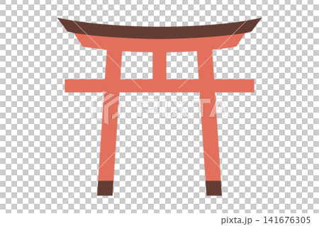 簡單的鳥居向量圖 簡單的鳥居向量圖 141676305