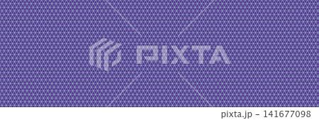 Purple background with repeating pattern of small cyan triangles creating a dense geometric mesh texture for creative graphic design and web projects 141677098