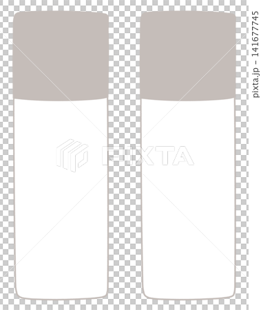 An illustration of two simple skincare bottles. An illustration of two simple skincare bottles. 141677745