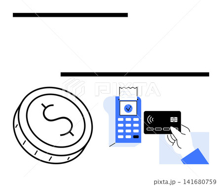 Financial technology, digital transactions, contactless payments, cashless economy, electronic commerce, retail payment systems. Coin, payment terminal card transaction . Financial technology Financial technology, digital transactions, contactless payments, cashless economy, electronic commerce, retail payment systems. Coin, payment terminal card transaction . Financial technology 141680759
