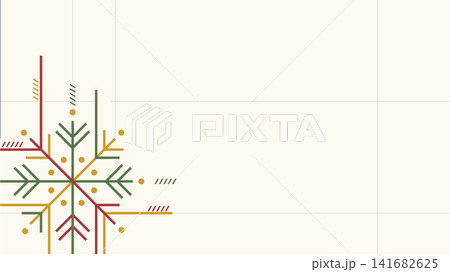Abstract snowflake geometric forms with beige background have blank space. Abstract snowflake geometric forms with beige background have blank space. 141682625