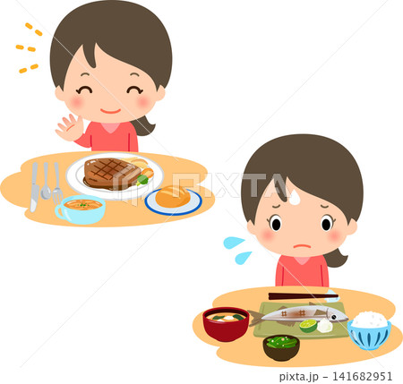 洋食が好きで和食が苦手な若い女性 141682951