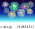 花火　星空 141683599