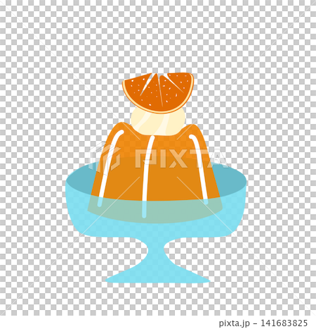 Illustration of orange jelly Illustration of orange jelly 141683825