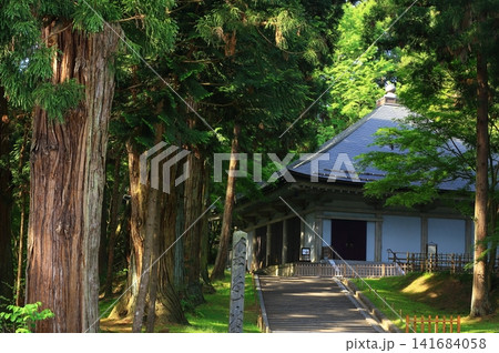 静寂な中尊寺の参道 静寂な中尊寺の参道 141684058