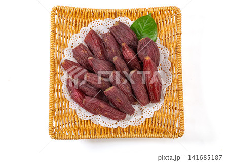 dried Sweet Potato Snack Made from Red Sweet Potato Variety 141685187