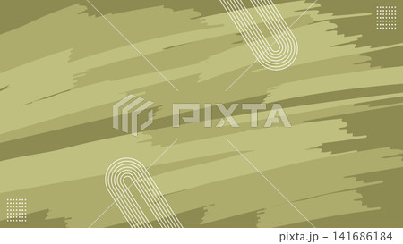 Modern Olive Green Brush Stroke Background Vector Illustration 141686184