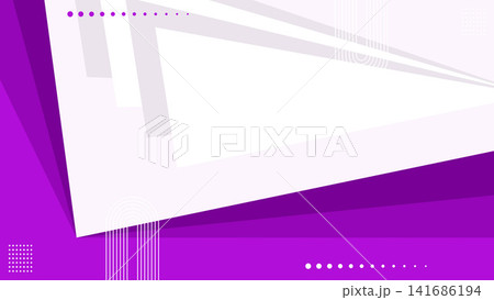 Purple Modern Geometric White Shapes and Rounded Lines Background Vector Illustration Purple Modern Geometric White Shapes and Rounded Lines Background Vector Illustration 141686194
