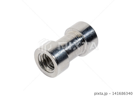 Metal threaded adapter quarter inch to three eighths conversion 141686340
