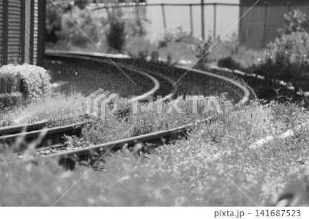 モノクロな線路 141687523
