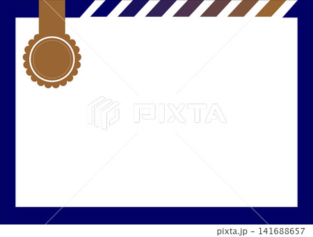 Abstract Blue and Gold Frame Border Background Vector, Certificate and Template Illustration Abstract Blue and Gold Frame Border Background Vector, Certificate and Template Illustration 141688657