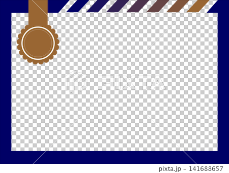 Abstract Blue and Gold Frame Border Background Vector, Certificate and Template Illustration Abstract Blue and Gold Frame Border Background Vector, Certificate and Template Illustration 141688657