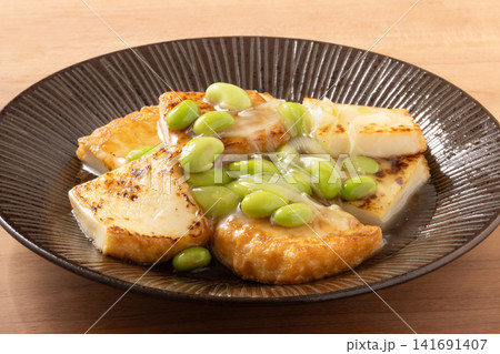 厚揚げ 枝豆 餡かけ 厚揚げ 枝豆 餡かけ 141691407