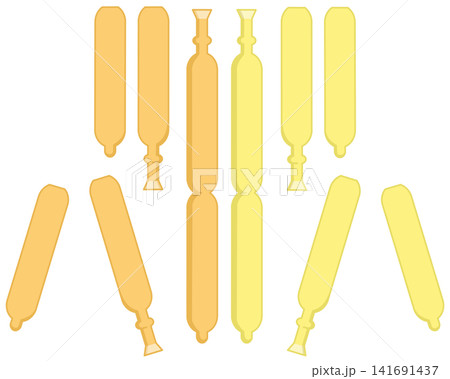 チューペットをはんぶんこするために折る チューペットをはんぶんこするために折る 141691437