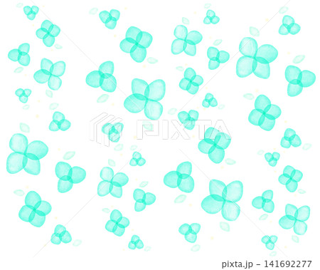 水彩風の爽やかな花の背景 141692277