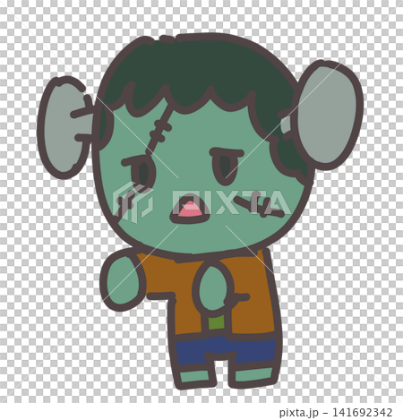 綠色怪獸萬聖節服裝 綠色怪獸萬聖節服裝 141692342