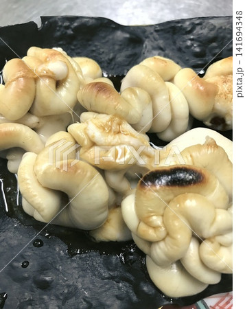 たらの白子の昆布焼き 冬の日本料理 141694348