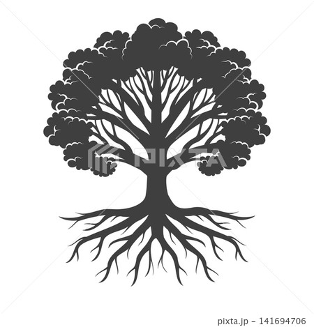 Black tree icon Black tree icon 141694706