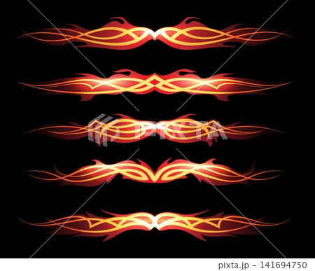 Fire flame burning dividers 141694750