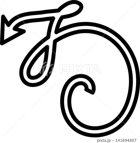 Arrows bold line. Freehand style, direction, cursor Arrows bold line. Freehand style, direction, cursor 141694807