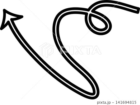 Arrows bold line. Freehand style, direction, cursor 141694815