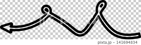 Arrows bold line. Freehand style, direction, cursor 141694834
