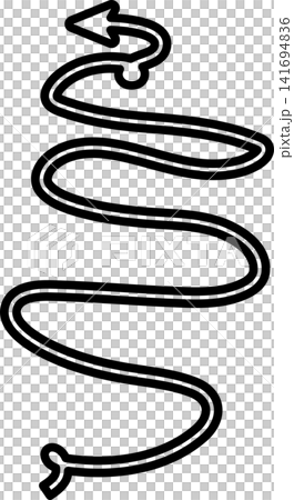 Arrows bold line. Freehand style, direction, cursor 141694836