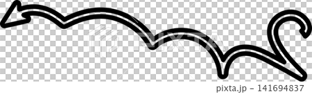 Arrows bold line. Freehand style, direction, cursor 141694837