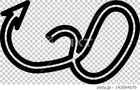 Arrows bold line. Freehand style, direction, cursor Arrows bold line. Freehand style, direction, cursor 141694870