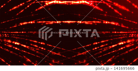 Abstract futuristic technology background featuring glowing red light trails. Abstract futuristic technology background featuring glowing red light trails. 141695666
