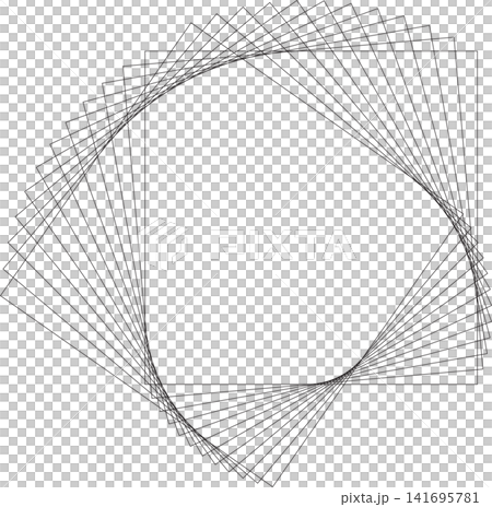 Dynamic lines in square logo, symbol, icons, monogram 141695781