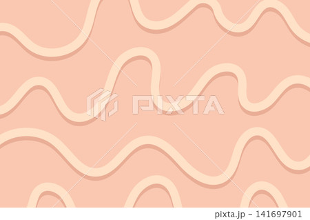 Abstract horizontal background with wavy lines. Trendy vector illustration for web banner, cover, wallpaper, social media design, poster, greeting card and more Abstract horizontal background with wavy lines. Trendy vector illustration for web banner, cover, wallpaper, social media design, poster, greeting card and more 141697901
