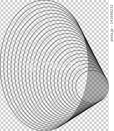 Oval line with geometric circle blending for logo, symbol, icon Oval line with geometric circle blending for logo, symbol, icon 141698232