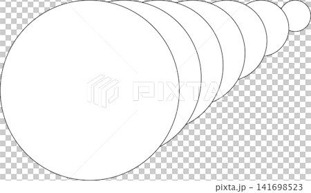 Circle white overlapping frame blend flowing. Technology design 141698523